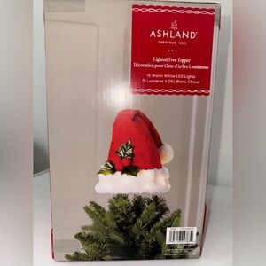Ashland Holiday Lighted Tree Topper - Red and White